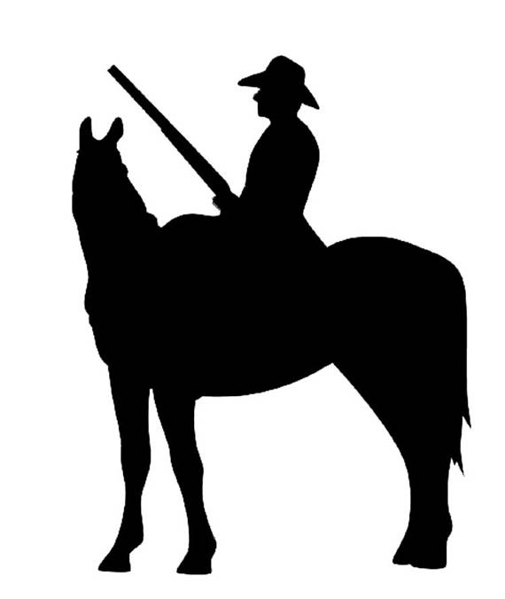 570x676 Stencil Cowgirl Cowboy Riding Far West America Stencils Digital