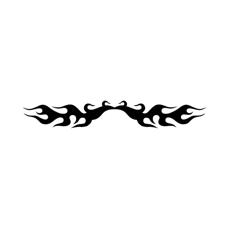 750x750 Tribal Flame Design Stencil 5 Formats Stencils Svg Dwg Dxf Png