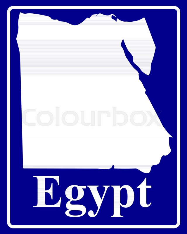 640x800 Signs White Silhouette Map Of Egypt Withn Inscription On