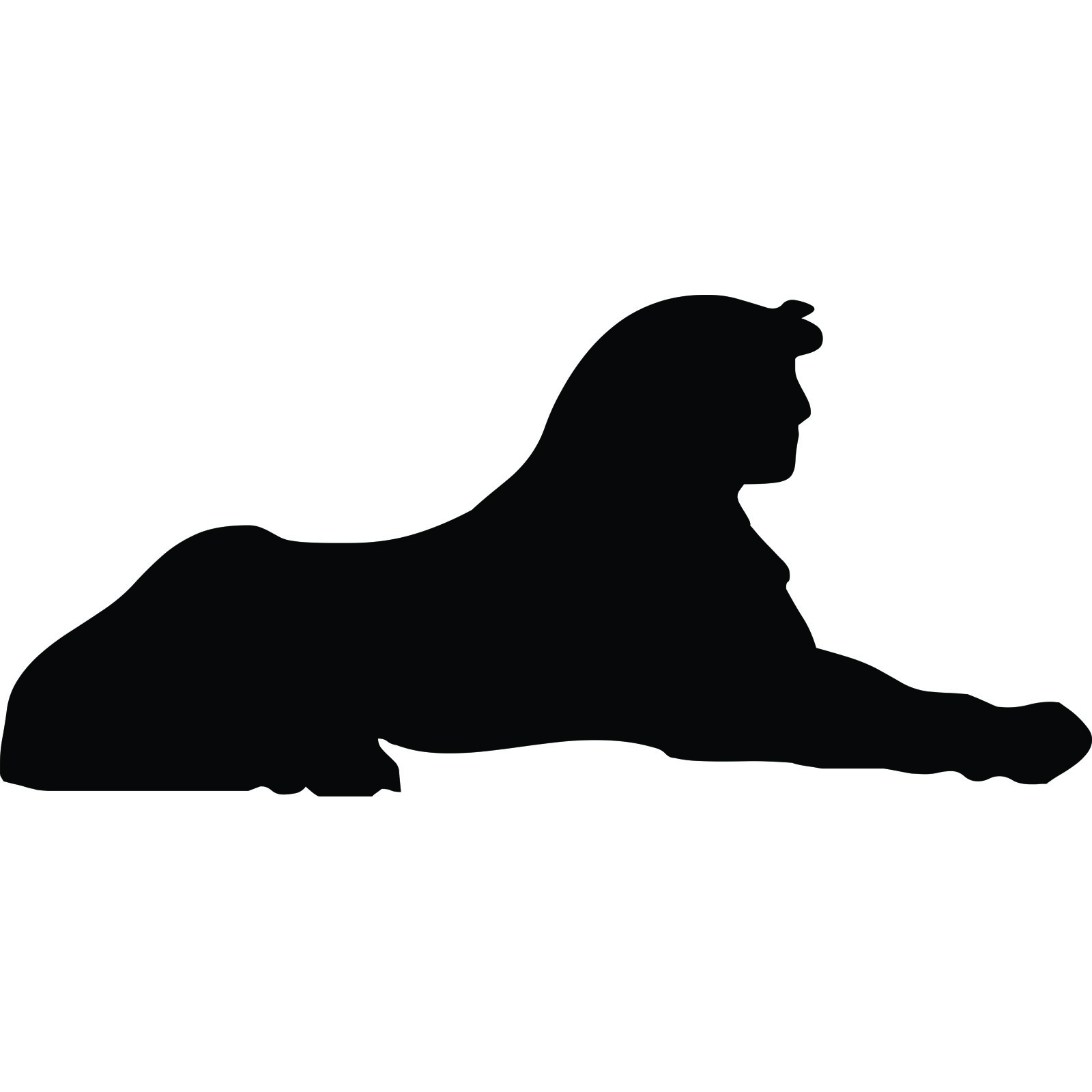 1600x1600 Sphinx Egyptian Silhouette Wall Sticker