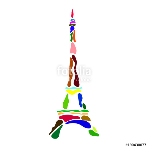 Silhouette Eiffel Tower