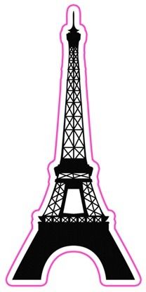 208x416 Eiffel Tower Silhouette Clipart Free Stock Photo Public Domain