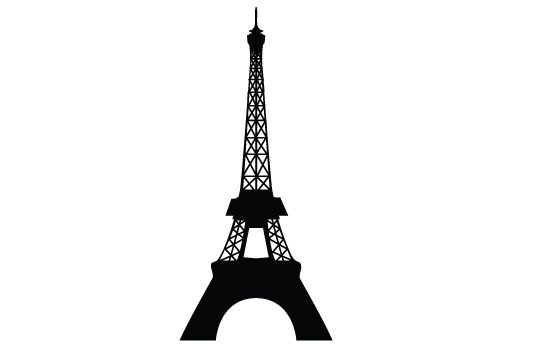 550x354 Eiffel Tower Vector Silhouette Mydrlynx