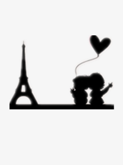 400x533 Happy Silhouette Material, Silhouette Creative, Happiness Elements