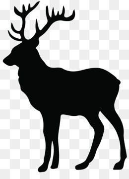 260x360 White Tailed Deer Moose Silhouette Clip Art