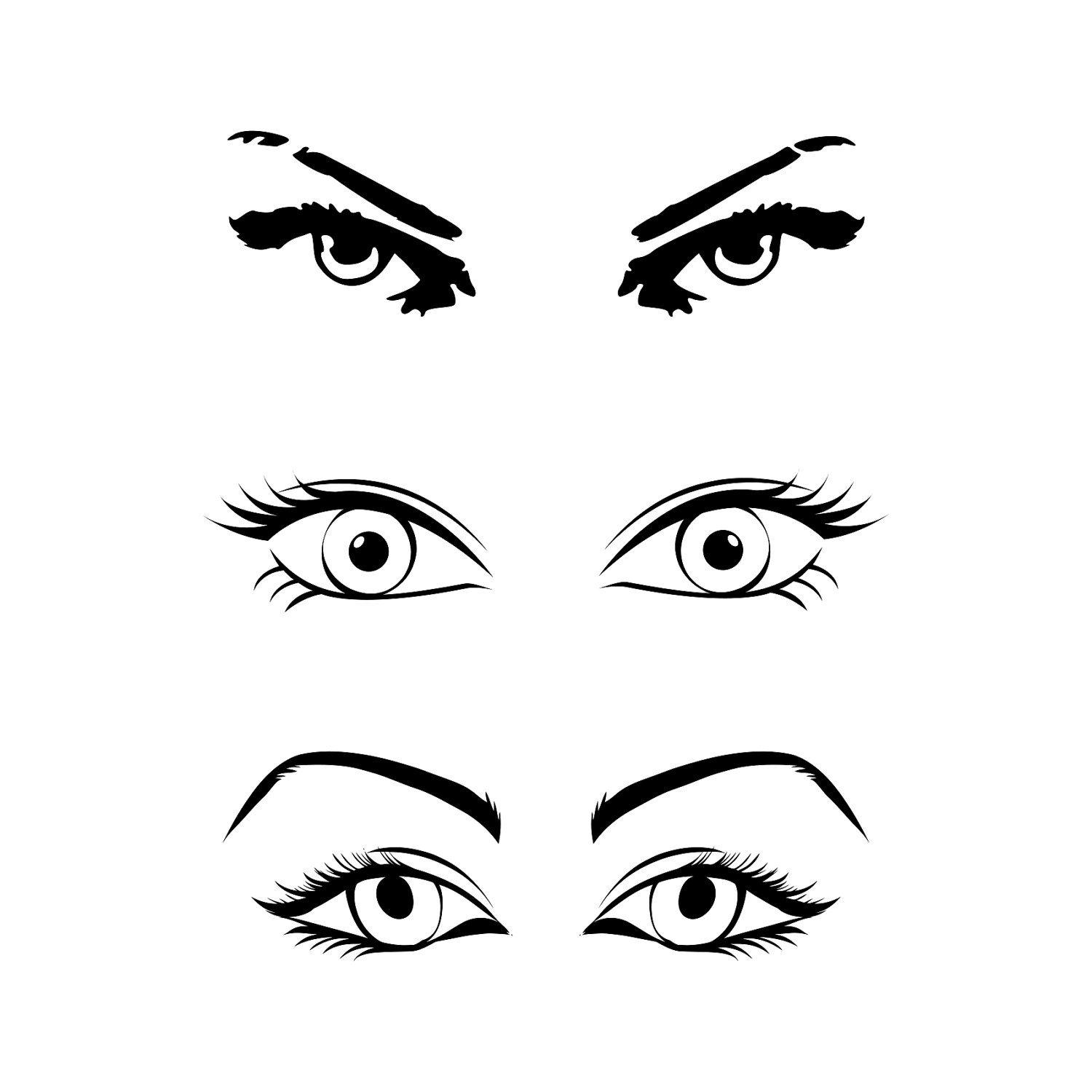 1500x1500 Eye Bundle Png Svg Cut Files For Silhouette Cricut Cuttable Svg