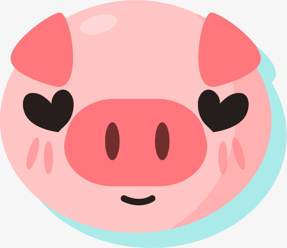563x488 Eyes Like Red Heart Pig Silhouette, Eyes Red Heart, Lovely