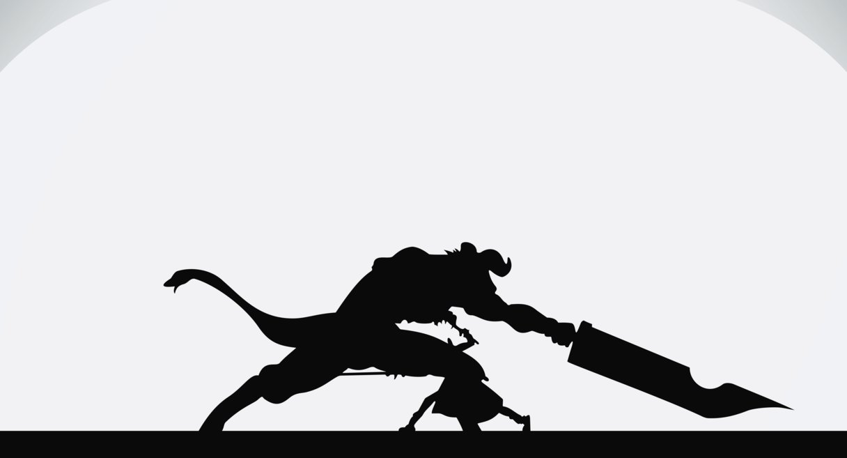 1216x657 Kirito Vs. The Gleam Eyes Silhouette