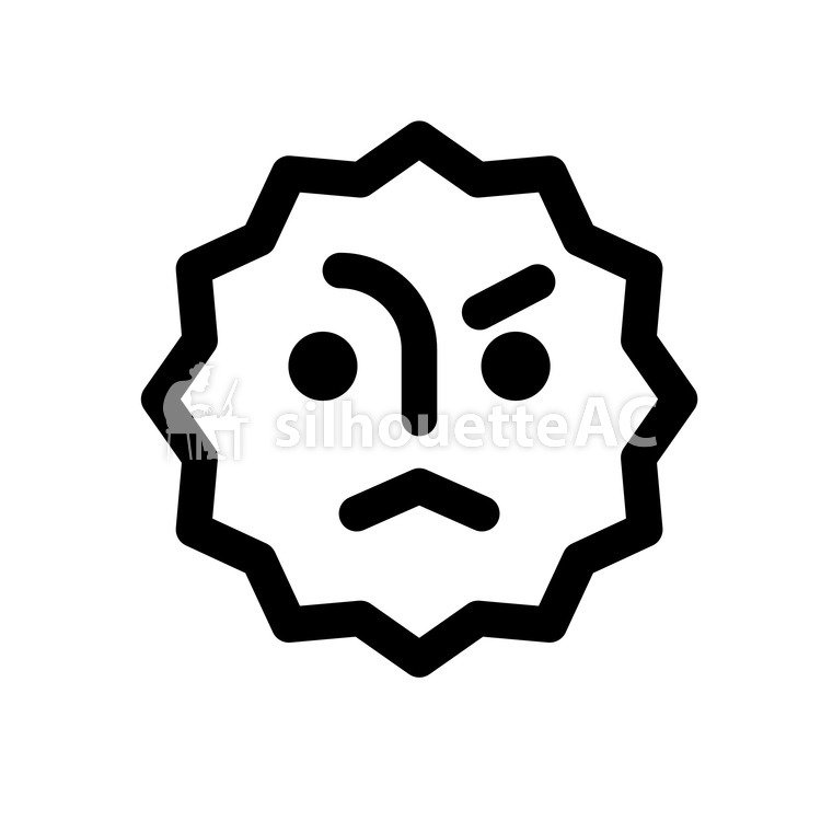 750x750 Free Silhouette Vector Face, Icon, Frustrating