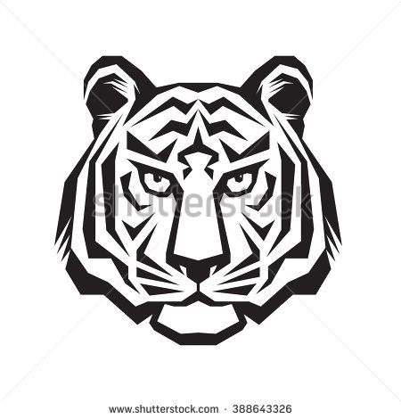 450x470 Tiger Head