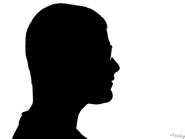 Silhouette Face Man