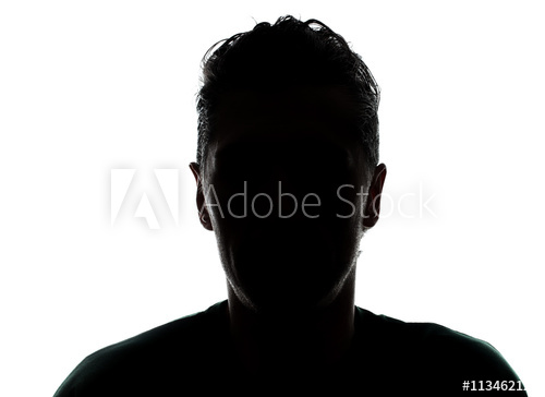 500x364 Hidden Face In The Shadow.male Person Silhouette
