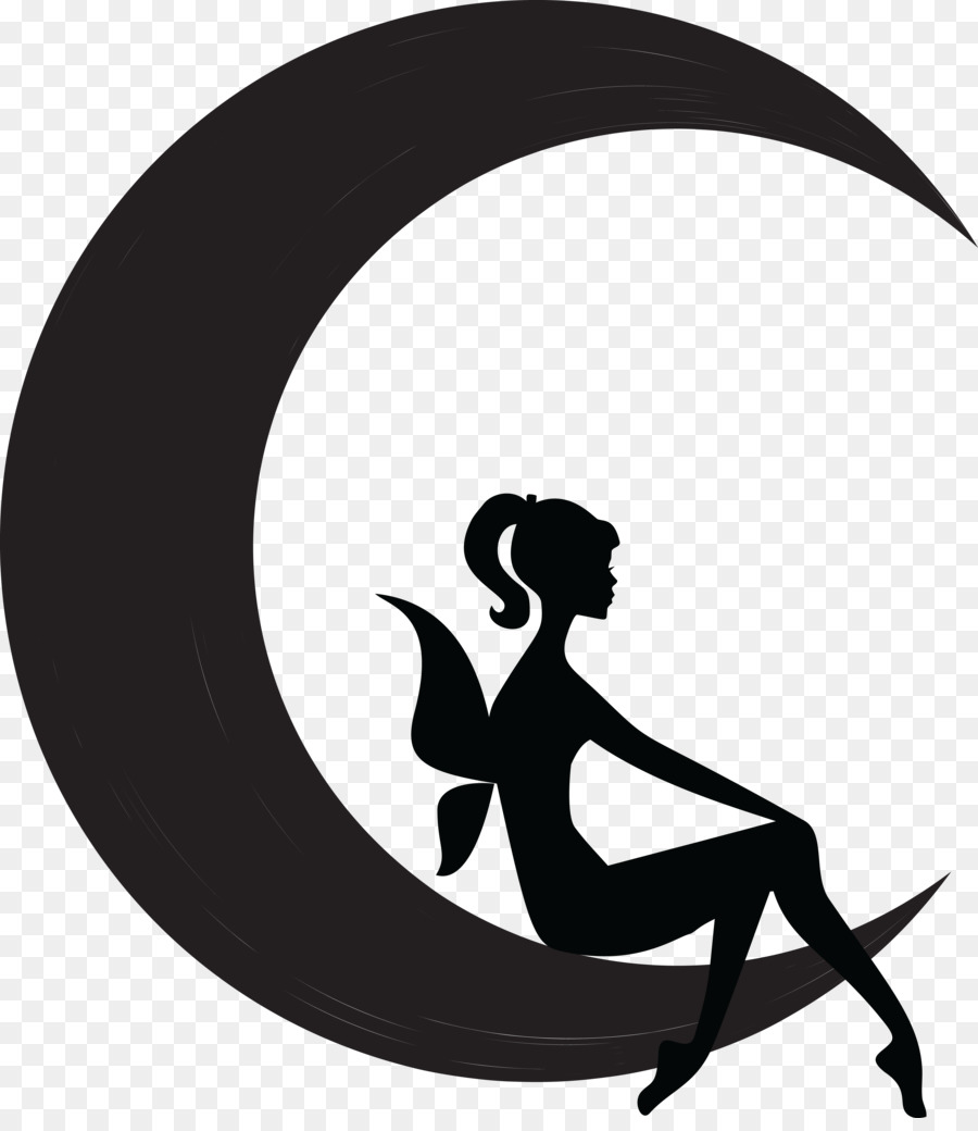 900x1040 Fairy Moon Silhouette Flower Fairies Clip Art