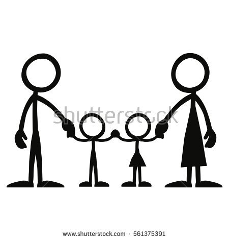 450x470 Free Family Silhouette Clipart