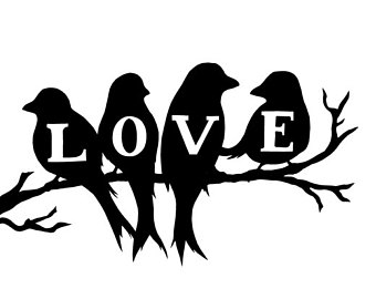 340x270 Bird Silhouette Etsy