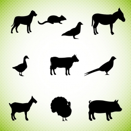 268x268 Farm Animal Silhouette Vectors Stock For Free Download About (11