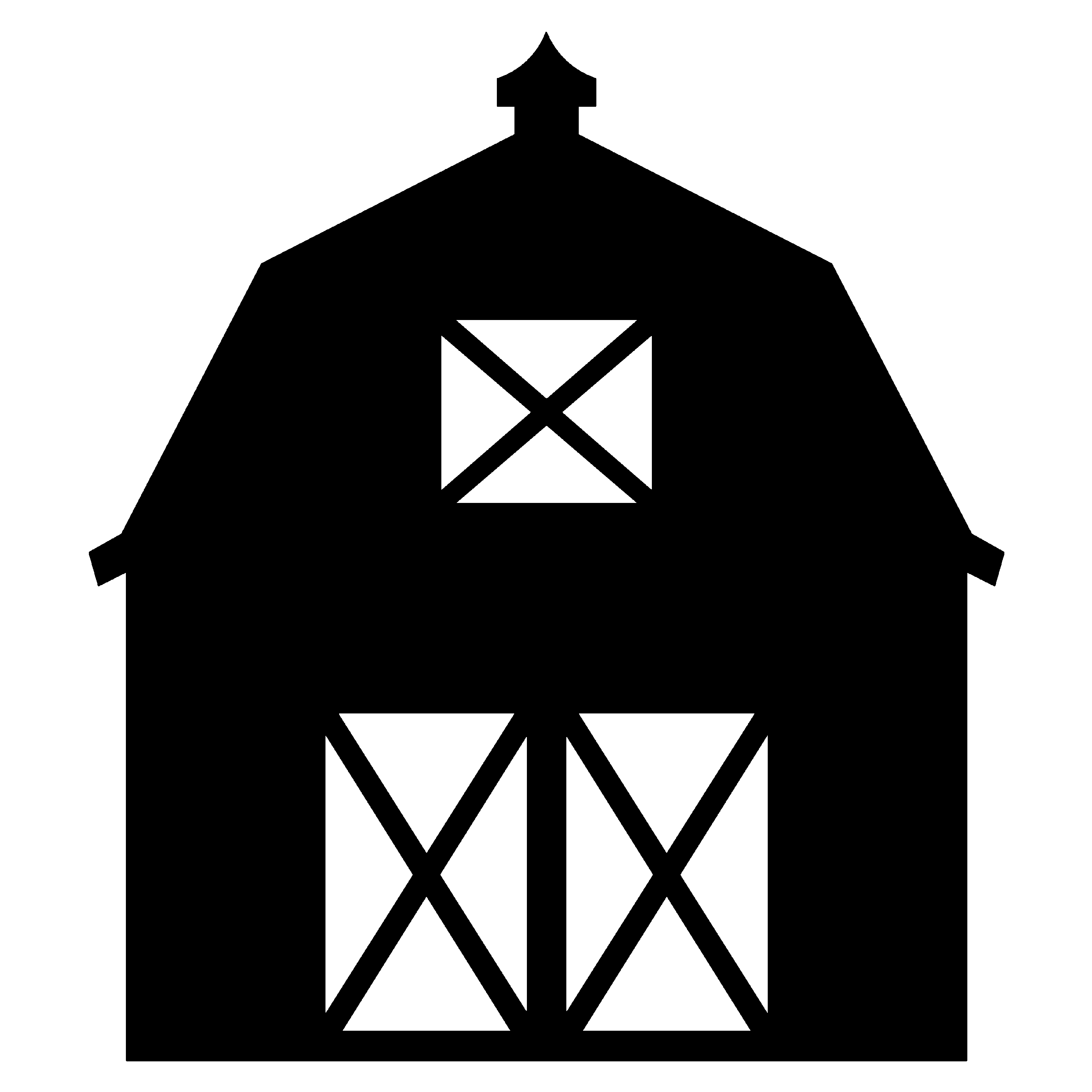 3600x3600 Farm Silhouette Clip Art 2018