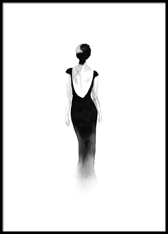 540x750 Fashion Silhouette No2 Poster