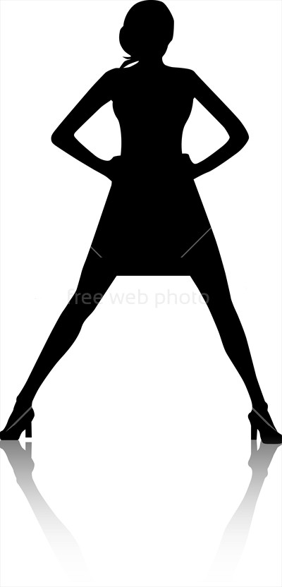 400x832 Silhouette Of Fashion Woman Photo 3722 Download
