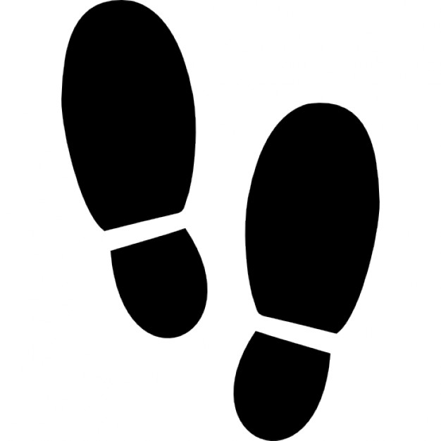 626x626 Footsteps Silhouette Variant Icons Free Download