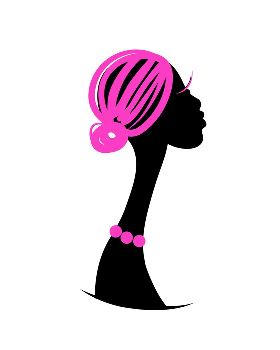 560x700 Female Head Silhouette For Your Design Wall Mural We