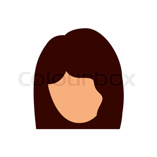320x320 Woman Female Head Avatar Person Human Icon. Colorful And Flat