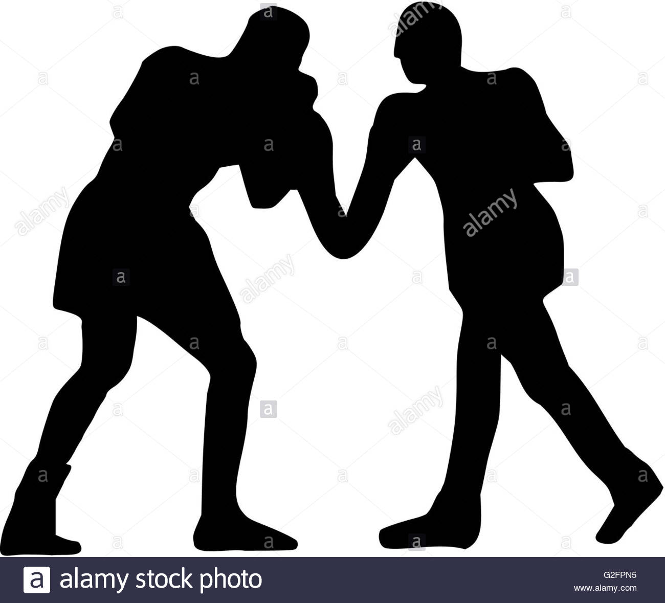 1300x1179 Boxing Fight Silhouette Stock Photo 104838641
