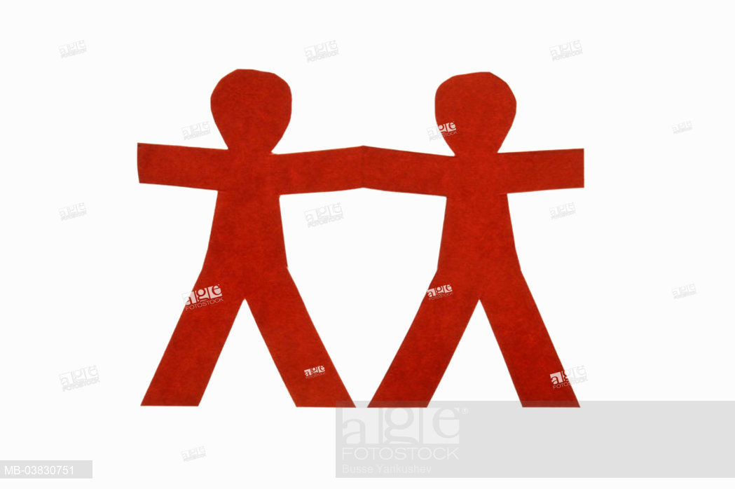 1049x698 Garland, Paper Males, Red, Two, Series, Silhouette, Paper Garland