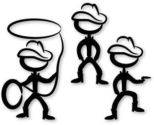 300x244 Pin By Roberta Joy On Silhouette Shapes Cow Boys