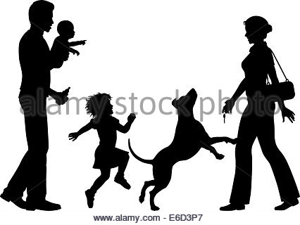426x320 Editable Vector Silhouette Of Parents With A Baby Planting A Tree