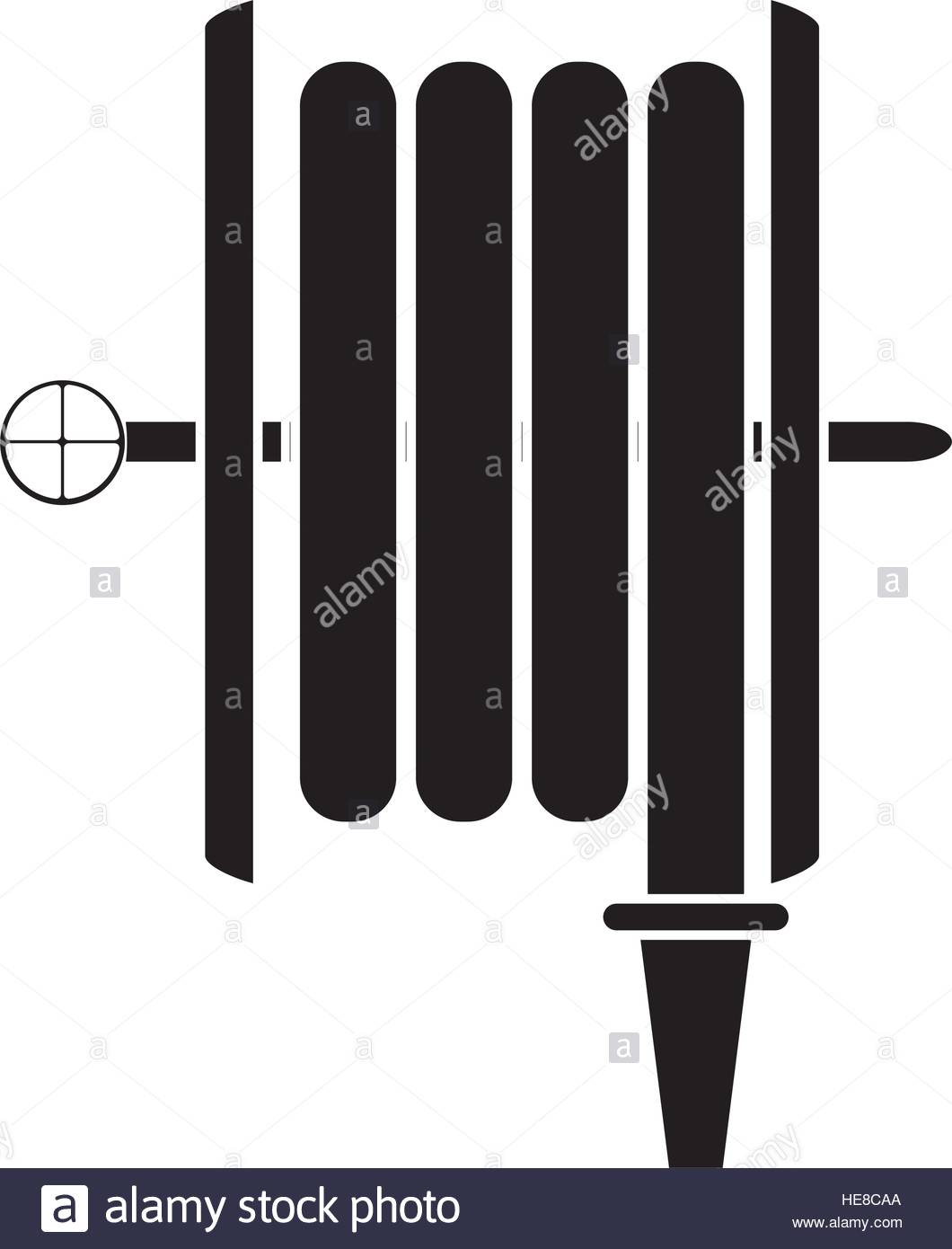 1060x1390 Silhouette Fire Hose Holding Wall Stock Vector Art Amp Illustration