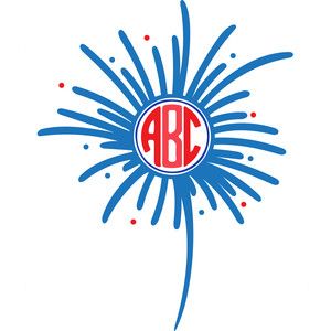 300x300 Fireworks Monogram