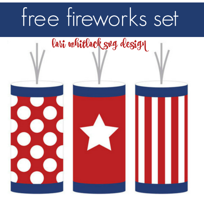 650x650 Free July 4th Firecrackers Silhouette Studio Cut File From Lori