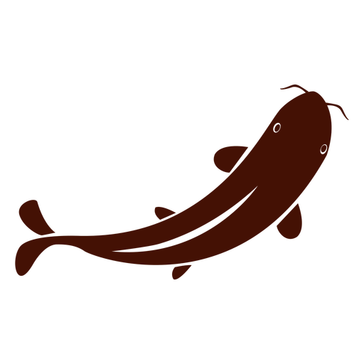 512x512 Koi Fish Clipart Silhouette