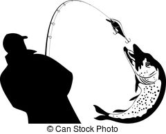 240x194 Fisherman Silhouette Vector Stock Photos And Images. 1,763