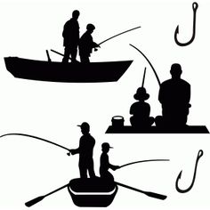 236x236 Fisherman Silhouette Fisherman Silhouettes Embroidery Machine