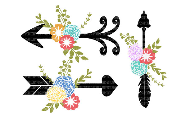 570x376 Flower Svg Files, Svg Designs, Floral Swag Cut Files, Silhouette