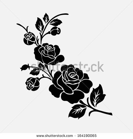 450x470 Rose Motif,flower Design Elements Vector