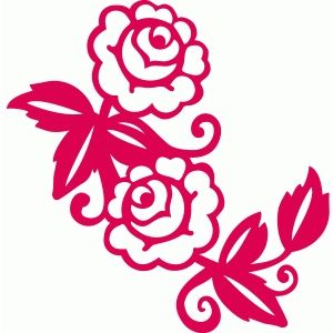 300x300 Silhouette Design Store Roses Flowers Silhouette