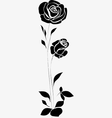 380x400 Flowers Silhouette, Flower Pattern, Decoration, Flower Png Image
