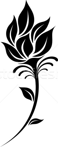 239x600 Flower Silhouette Vector Illustration Ahmed Nassar (Silverrose1