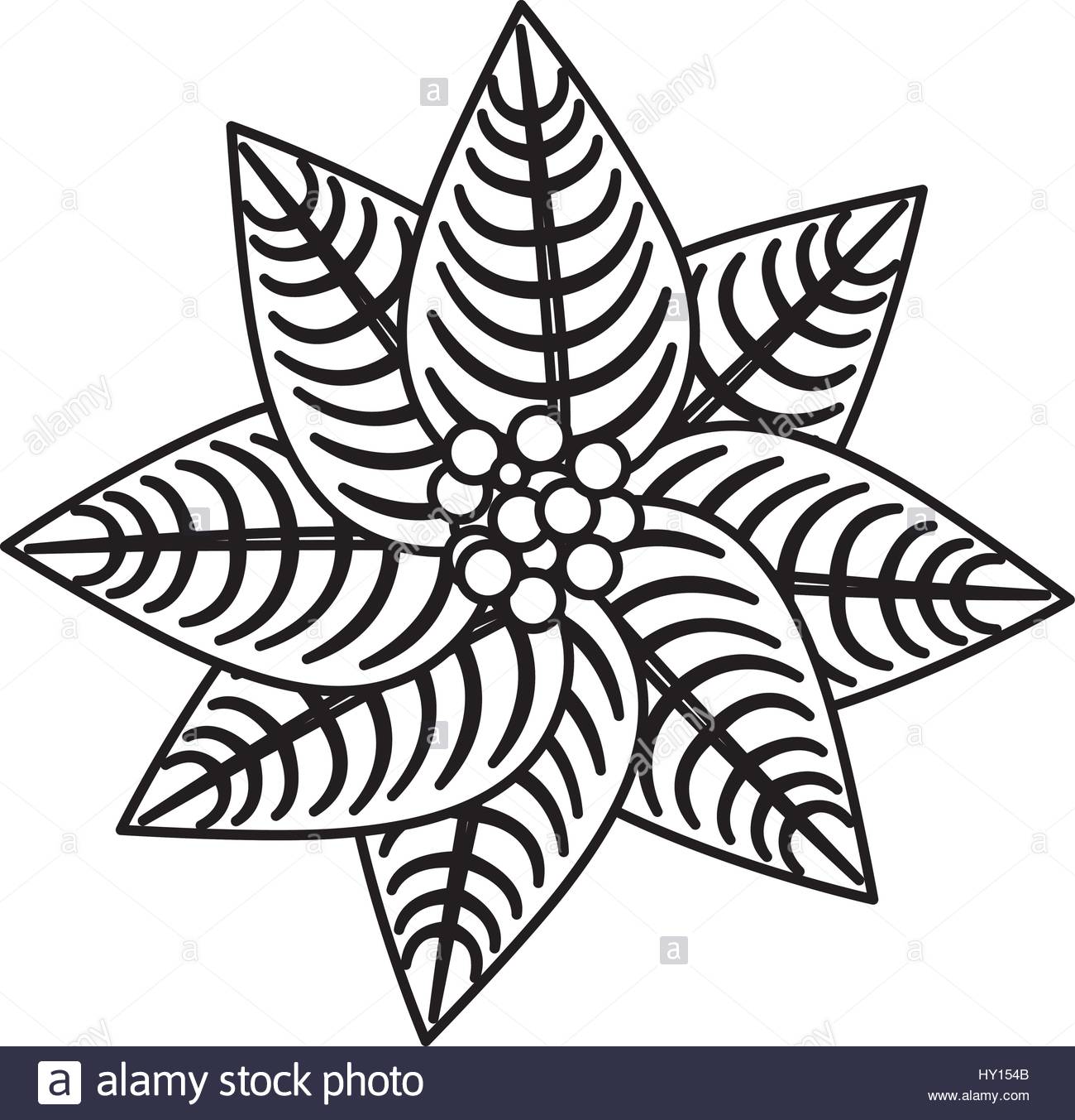 1300x1353 Silhouette Poinsettia Christmas Flowers Icon Design Stock Vector