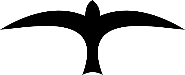 600x244 Flying Bird Silhouette Clip Art