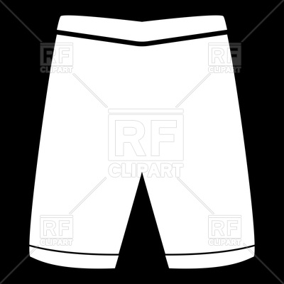 400x400 Shorts Silhouette Royalty Free Vector Clip Art Image