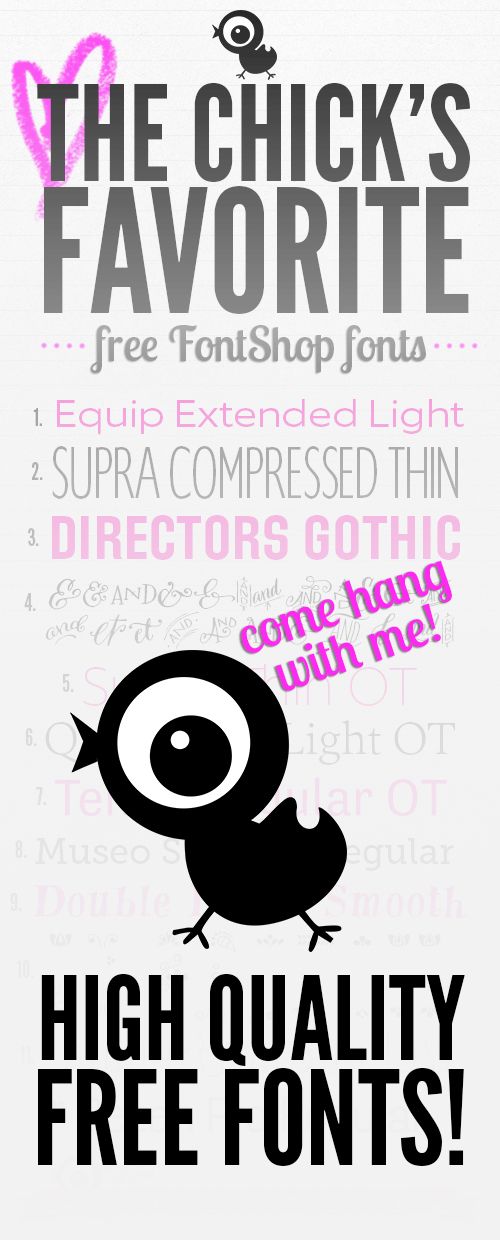 500x1240 Free Font Fridays! Fontshop B R U S H C H I C