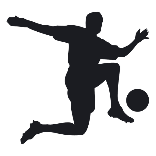 512x512 Man Paying Football Silhouette