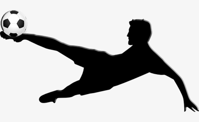 650x400 Beautiful Football Silhouette, Soccer Silhouette, Creative