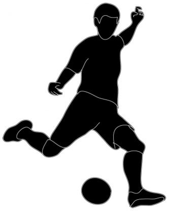 333x416 American Football Player Silhouette Clipart Adorable Football