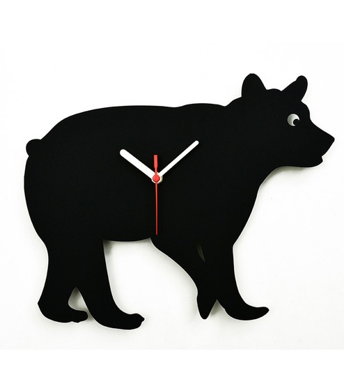 494x544 Buy Osaree Black Acrylic 12 X 9.9 Inch Bear Wall Silhouette