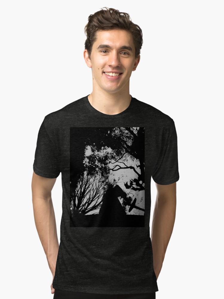 750x1000 Kylo Ren Silhouette Forest Fire Graphic T Shirt By Qualitypirate